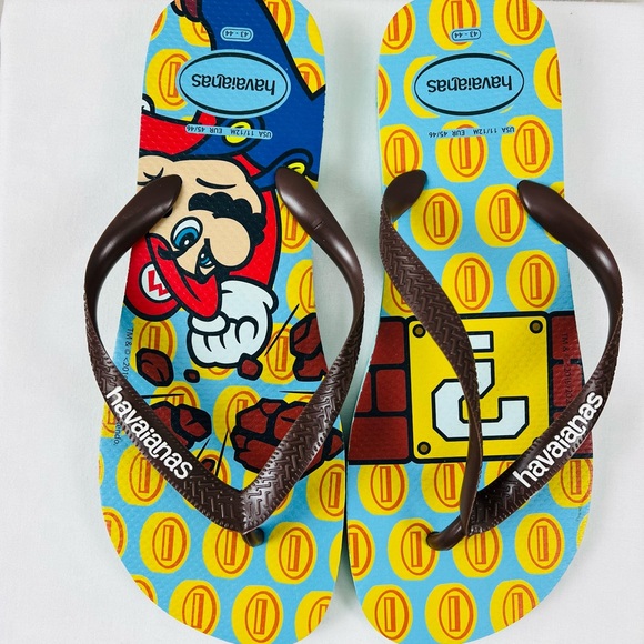 Havaianas Nintendo Super Mario Flip Flops - Picture 1 of 6